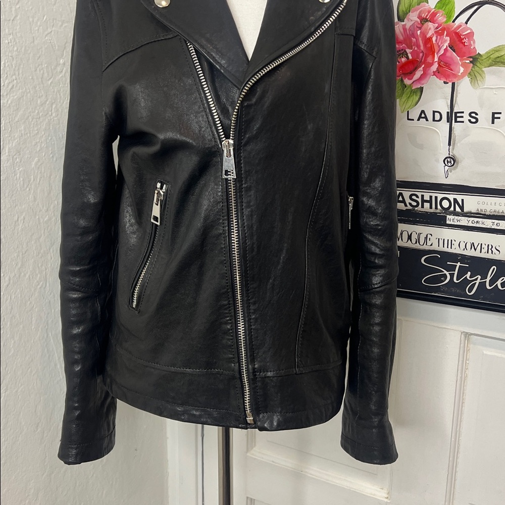 Street Leathers Black Leather Moto Jacket Size S - Picture 5 of 10